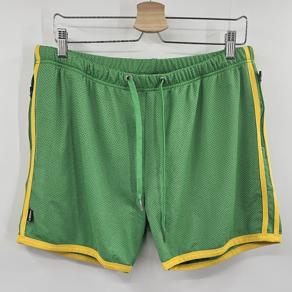 Woof Green Athletic Shorts Size Large